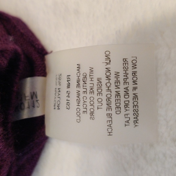 Calvin Klein. Purple Long Sleeve Women's Dress - Picture 6 of 8